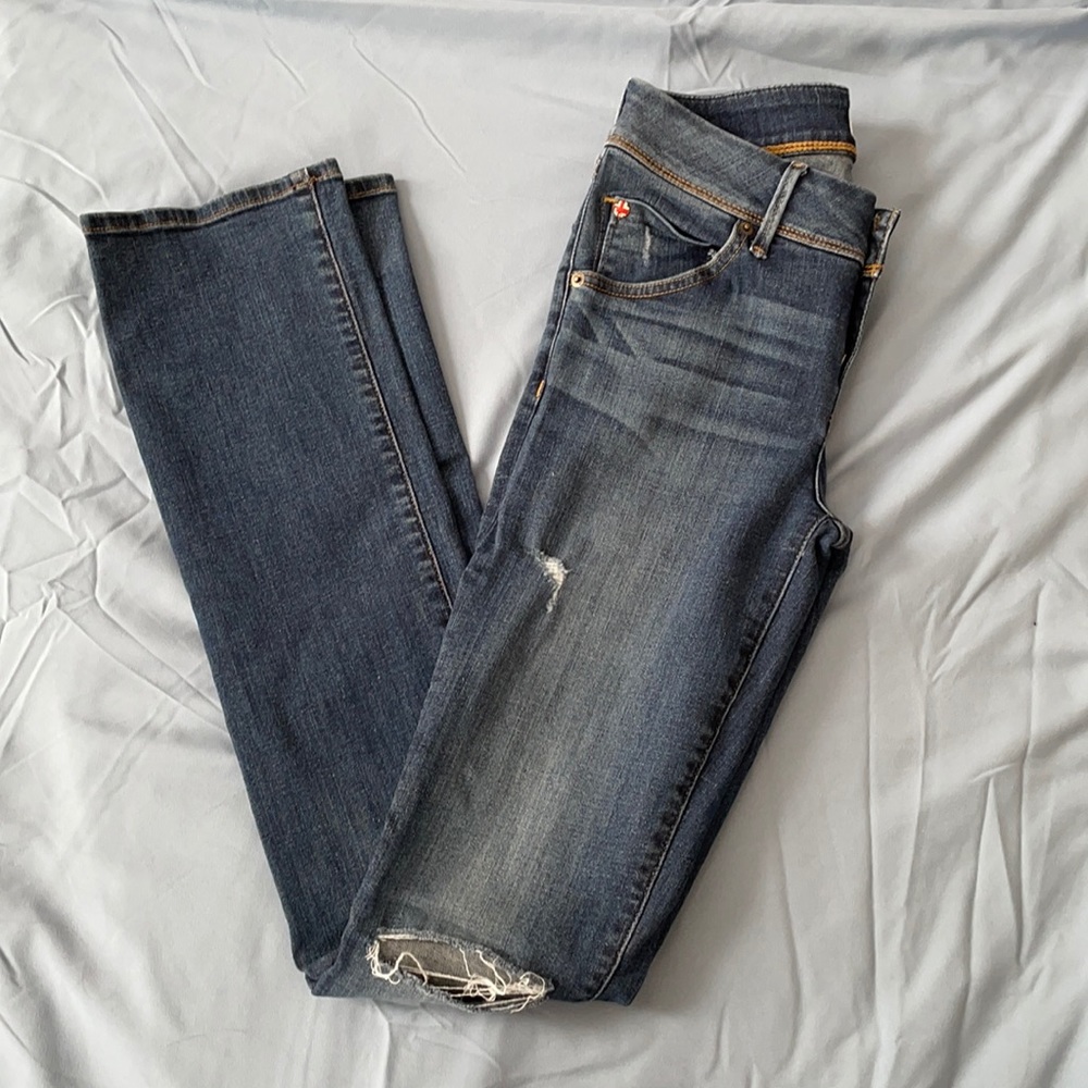 Hudson distressed Beth baby bootcut jean